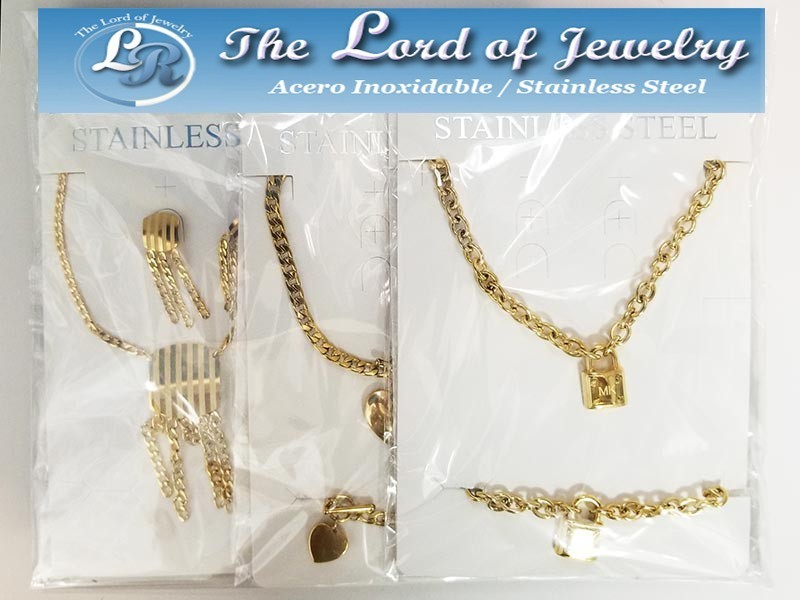 Cadenas con Dijes de Acero Inoxidable de Mujer - The Lord of Jewelry
