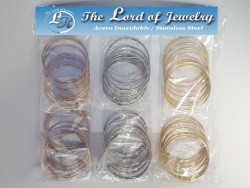 Stainless Steel Bangle Sets for Women