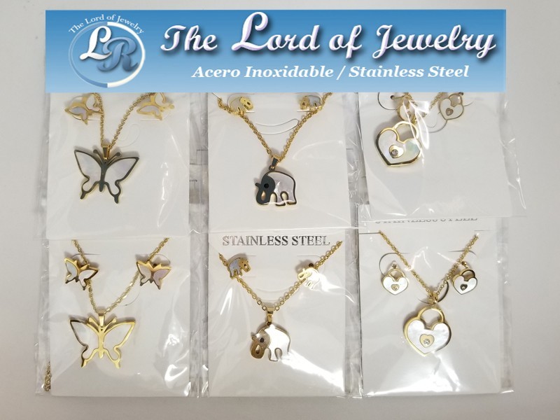 Cadenas con Dijes de Acero Inoxidable de Mujer - The Lord of Jewelry