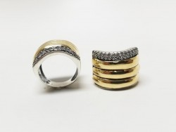 14k Gold & 925 Silver Ring for Women