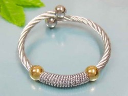 Stainless Steel and Natural Stone Bracelet Set for Women