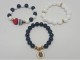 Stainless Steel and Natural Stone Bracelet Set for Women
