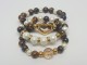Stainless Steel and Natural Stone Bracelets Set for Women