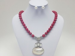 Exclusive Stainless Steel  and Natural Stone Set for Women