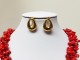 Exclusive Stainless Steel  and Coral Set for Women